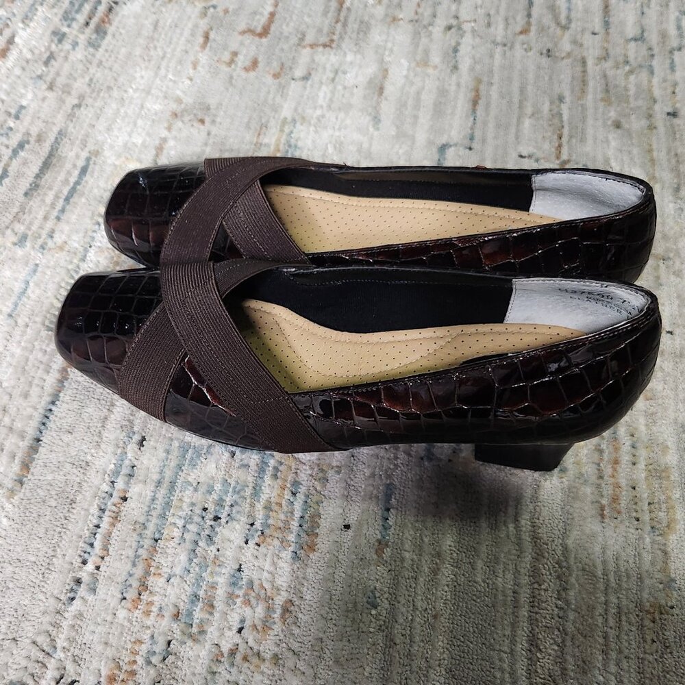 Ross Hummerson Alligator Croc Pumps High Heel Leather Women's Shoe Size 7.5